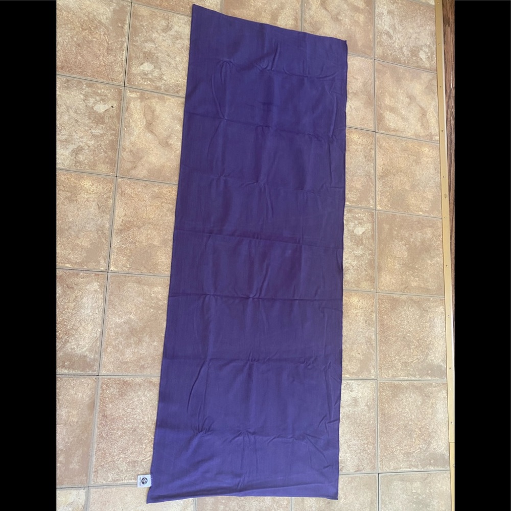 Dark Purple Manduka eQua yoga mat towel